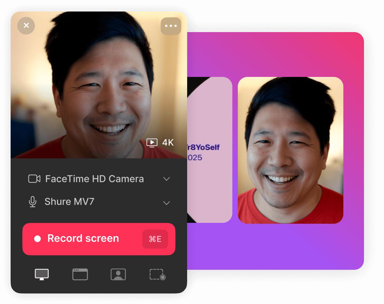 Save time with instant recording & sharing.